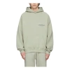 Essentials Fear Of God  Fw21 Pullover Hoodie 'green Concrete'
