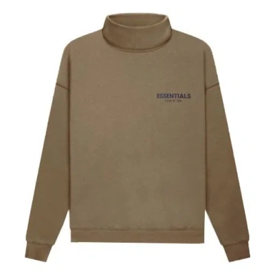 Essentials Fear Of God  Fw21 Pullover Mock Neck Sweatshirt 'harvest'