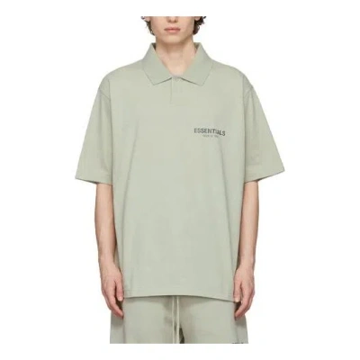 Essentials Fear Of God  Fw21 Ssense Polo Shirt 'concrete'