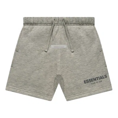 Essentials Fear Of God  Fw21 Sweatshort 'dark Heather Oatmeal' In Gray