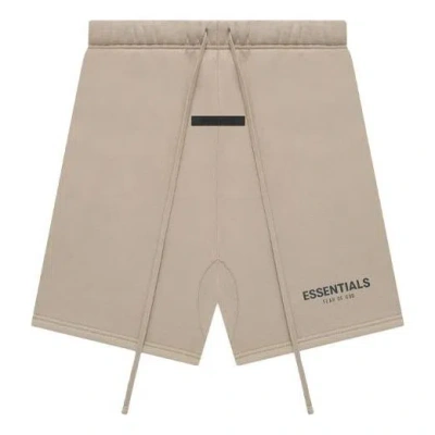 Essentials Fear Of God  Fw21 Sweatshort Dark Tan In Neutral