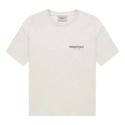 Essentials Fear Of God  Fw21 Tee Light Heather Oatmeal In Neutral
