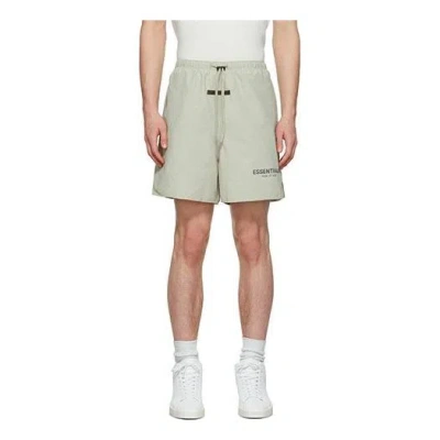 Essentials Fear Of God  Fw21 Volley Shorts Green In Gray
