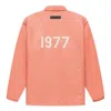 Essentials Fear Of God  Fw22 1977 Nylon Coaches Jacket In Pink