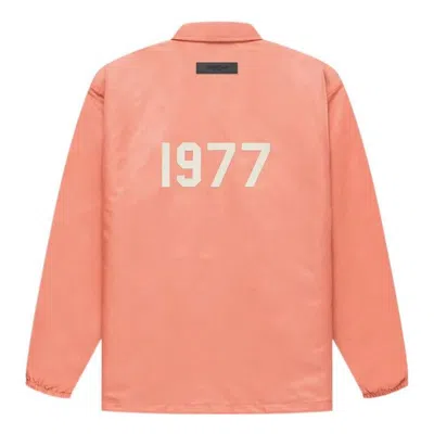 Essentials Fear Of God  Fw22 1977 Nylon Coaches Jacket In Pink