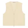 Essentials Fear Of God  Fw22 Barn Vest 'egg Shell' In Neutral