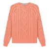 Essentials Fear Of God  Fw22 Cable Knit 'coral' In Orange