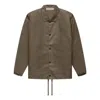 Essentials Fear Of God  Fw22 Coaches Jacket 'wood' In Brown