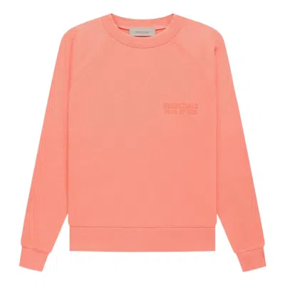 Essentials Fear Of God  Fw22 Crewneck 'coral' In Orange