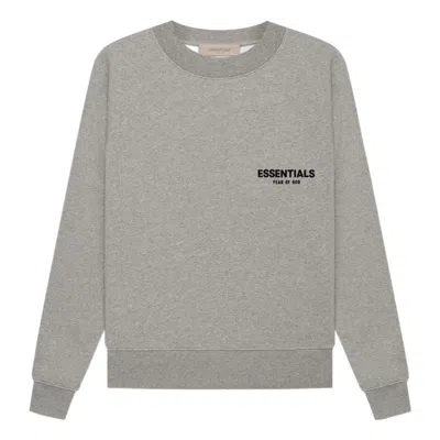 Essentials Fear Of God  Fw22 Crewneck 'dark Oatmeal' In Gray