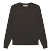 Essentials Fear Of God  Fw22 Crewneck 'off Black' In Green