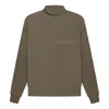 Essentials Fear Of God  Fw22  Mockneck Wood In Brown