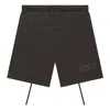 Essentials Fear Of God  Fw22  Sweatshorts 'off Black' In Brown