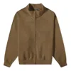 Essentials Fear Of God  Fw22 Full Zip Jacket 'wood' In Gray