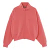Essentials Fear Of God  Fw22 Fullzip Jacket Coral In Red
