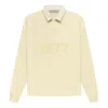 Essentials Fear Of God  Fw22 Henley Rugby Polo 'canary'