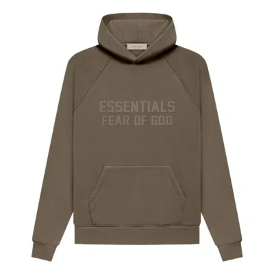 Essentials Fear Of God  Fw22 Hoodie 'wood' In Green
