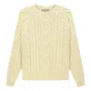 Essentials Fear Of God  Fw22 Cable Knit 'egg Shell'