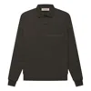 Essentials Fear Of God  Fw22 Ls Polo 'off Black'