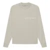 Essentials Fear Of God  Fw22 Ls Tee Smoke Logo T-shirts ' Grey'