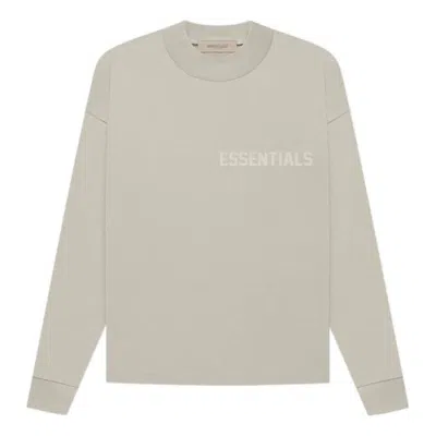 Essentials Fear Of God  Fw22 Ls Tee Smoke Logo T-shirts ' Grey'