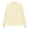 Essentials Fear Of God  Fw22 Mockneck Canary In Neutral