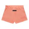 Essentials Fear Of God  Fw22 Nylon Running Shorts Coral In Pink