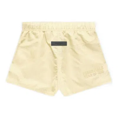 Essentials Fear Of God  Fw22 Running Shorts Canary In Yellow
