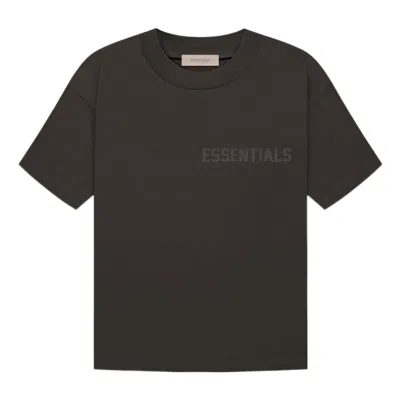 Essentials Fear Of God  Fw22 Short Sleeve Tee 'off Black' In Green
