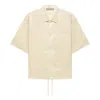 Essentials Fear Of God  Fw22 Ss Nylon Shirt 'egg Shell'