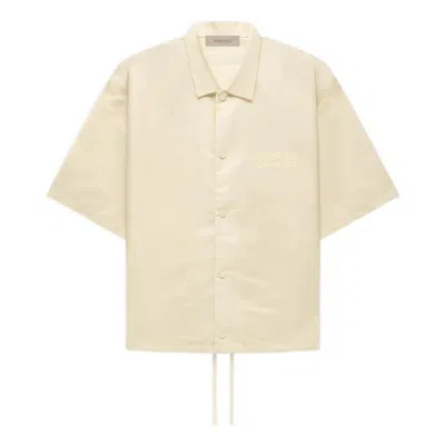 Essentials Fear Of God  Fw22 Ss Nylon Shirt 'egg Shell'