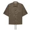 Essentials Fear Of God  Fw22 Ss Nylon Shirt 'wood' In Brown
