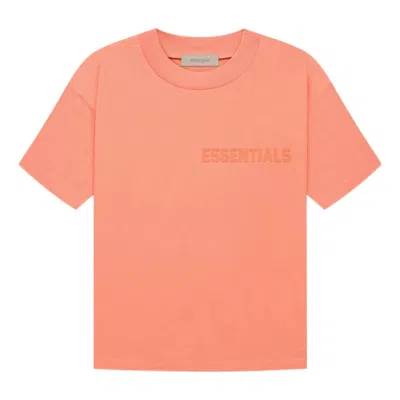 Essentials Fear Of God  Fw22 Tee 'coral' In Orange