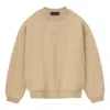 Essentials Fear Of God  Fw23 Crewneck 'gold Heather' In Brown