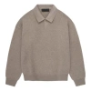 Essentials Fear Of God  Fw23 Knit Polo Shirt 'core Heather'