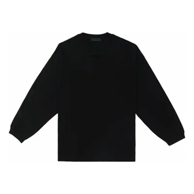 Essentials Fear Of God  Fw23 Long Sleeve Tee 'jet Black'