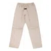 Essentials Fear Of God  Fw23 Relaxed Trouser 'silver Cloud' In Nude