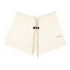 Essentials Fear Of God  Fw23 Running Shorts 'cloud Dancer' In Neutral