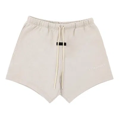 Essentials Fear Of God  Fw23 Sweat Short 'silver Cloud' In White