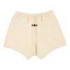 Essentials Fear Of God  Fw23 Sweatshorts 'gold Heather' In Gold
