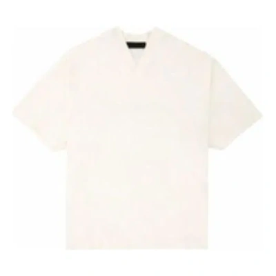 Essentials Fear Of God  Fw23 V-neck T-shirt 'cloud Dancer'