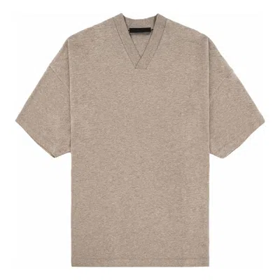 Essentials Fear Of God  Fw23 V-neck T-shirt 'core Heather'