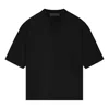 Essentials Fear Of God  Fw23 V-neck T-shirt 'jet Black' In Black