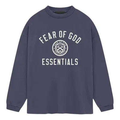 Essentials Fear Of God  Fw24 Jersey Long Sleeve T-shirt 'marine'