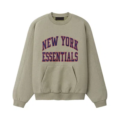 Pre-owned Essentials Fear Of God  Giants 90s Relaxed Crewneck 'seal Heather' | Grey | Men's Size Xs