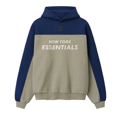 Pre-owned Essentials Fear Of God  Giants 90s Relaxed Hoodie 'seal Heather' | Grey | Men's Size S