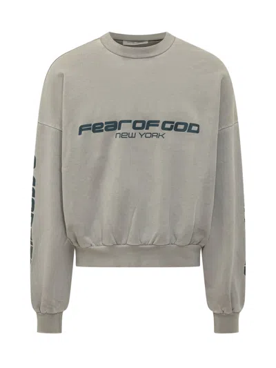 Essentials Fear Of God  Giro Neck Sweatshirt In Green