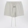 Essentials Logo Patch Mini Shorts In Gray