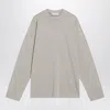 Essentials Fear Of God   Greige Cotton-blend Top In Gray