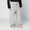 Essentials Grey Bonded Jogging Pants In Gray